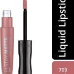 Rimmel London Stay Matte Liquid Lip Colour, 709 Strapless, 5.5 ml - 0.18 fl oz