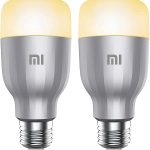 Xiaomi 2PCS MI Smart LED Bulb Colorful 950 Lumens 9W Bulb Voice Control, works with Alexa and Google Assistant (Upgraded Version)